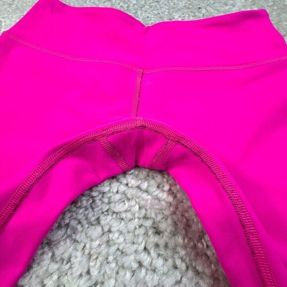 Lululemon Wunder Under Crop Legging Hot Pink Purple Reversible Low Rise - Picture 6 of 8